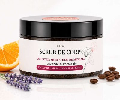 Scrub de corp emulsiifiant cu cafea-Maira