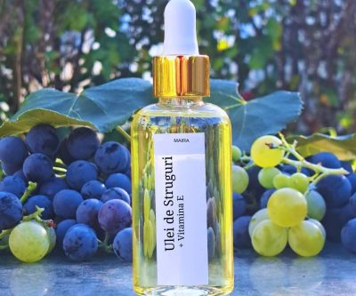 Ulei din sâmburi de struguri cu lavandă și vitamina E – hidratare, regenerare, antioxidant
