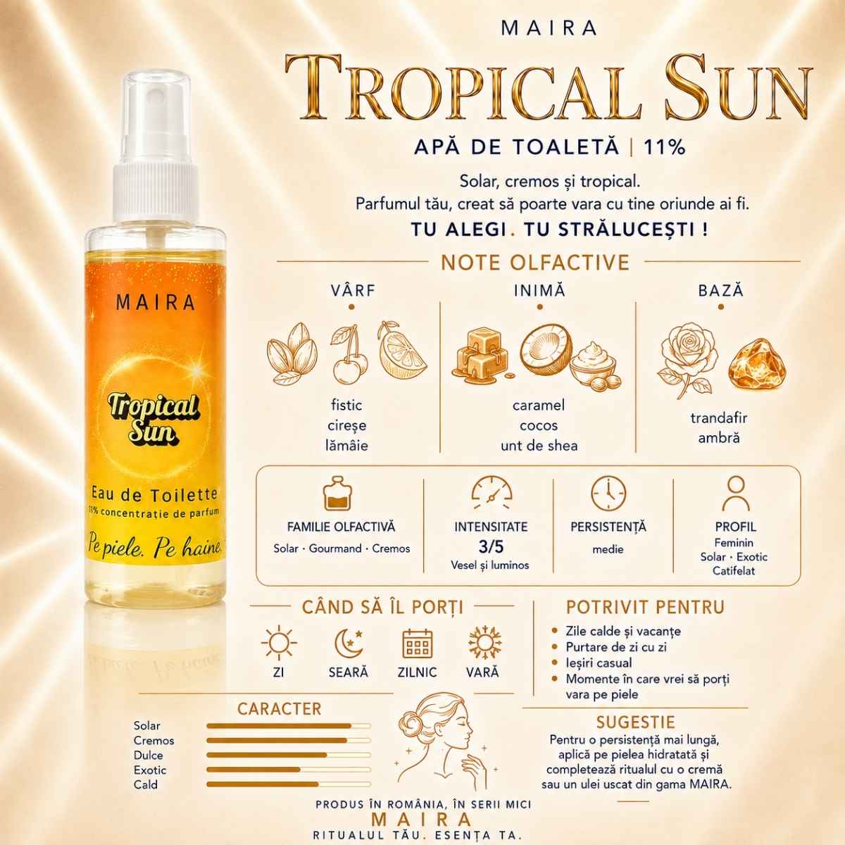 Eau-de-Toilette-Tropical-Sun-MAIRA-parfum-de-dama-exotic-de-vara-cu-cocos-si-fistic-cirese Eau de Toilette Tropical Sun MAIRA, parfum de damă exotic de vară cu cocos și fistic