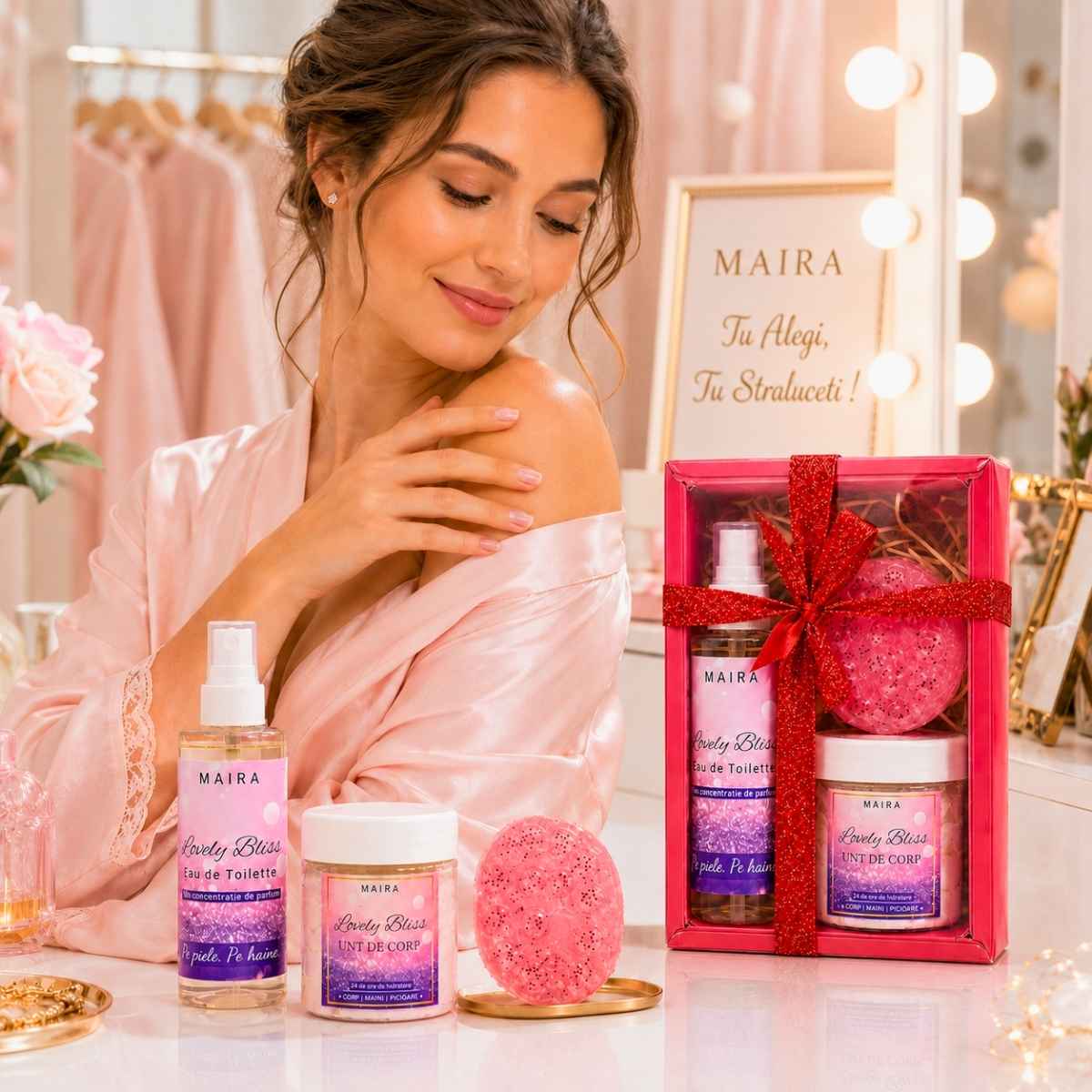 set-cadou-lovely-bliss-maira-eau-de-toilette-unt-corp-sapun-exfoliant-hidratare-parfum-celebru Set Cadou Lovely Bliss MAIRA cu Eau de Toilette, unt de corp și săpun exfoliant cu semințe de mac