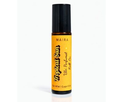 Ulei parfumat tip roll-on Tropical Sun 10 ml, parfum exotic feminin fără alcool, cu miros persistent.