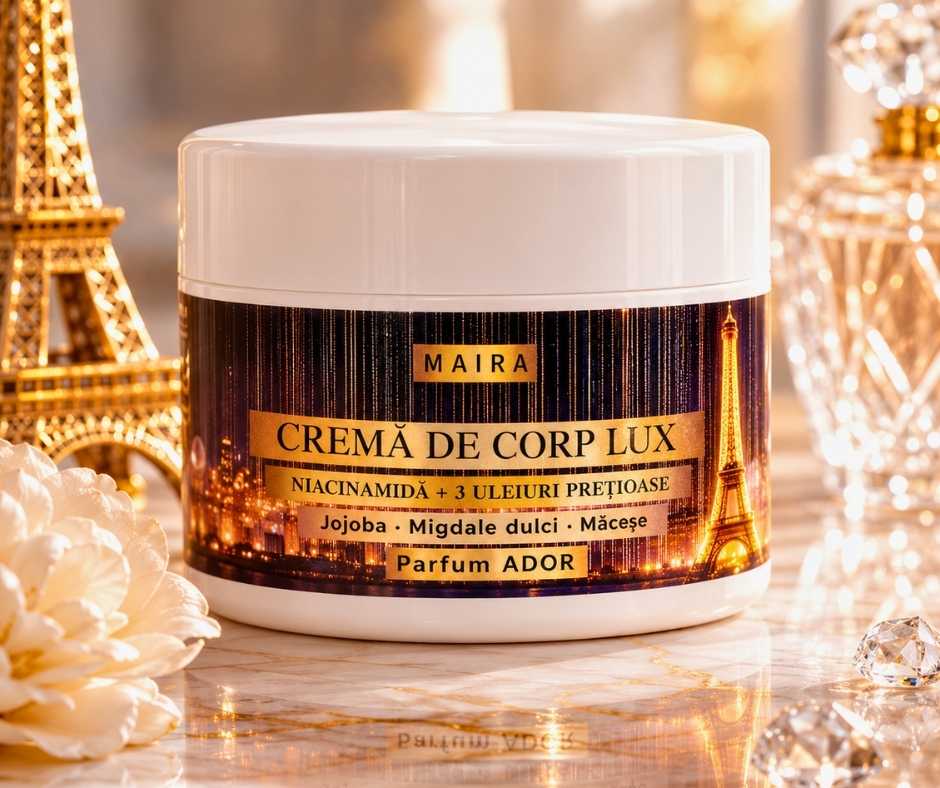 crema-de-corp-lux-niacinamide-ador-200g Cremă de corp Lux cu Niacinamide pentru hidratarea pielii, varianta Ador, recipient 200 g.
