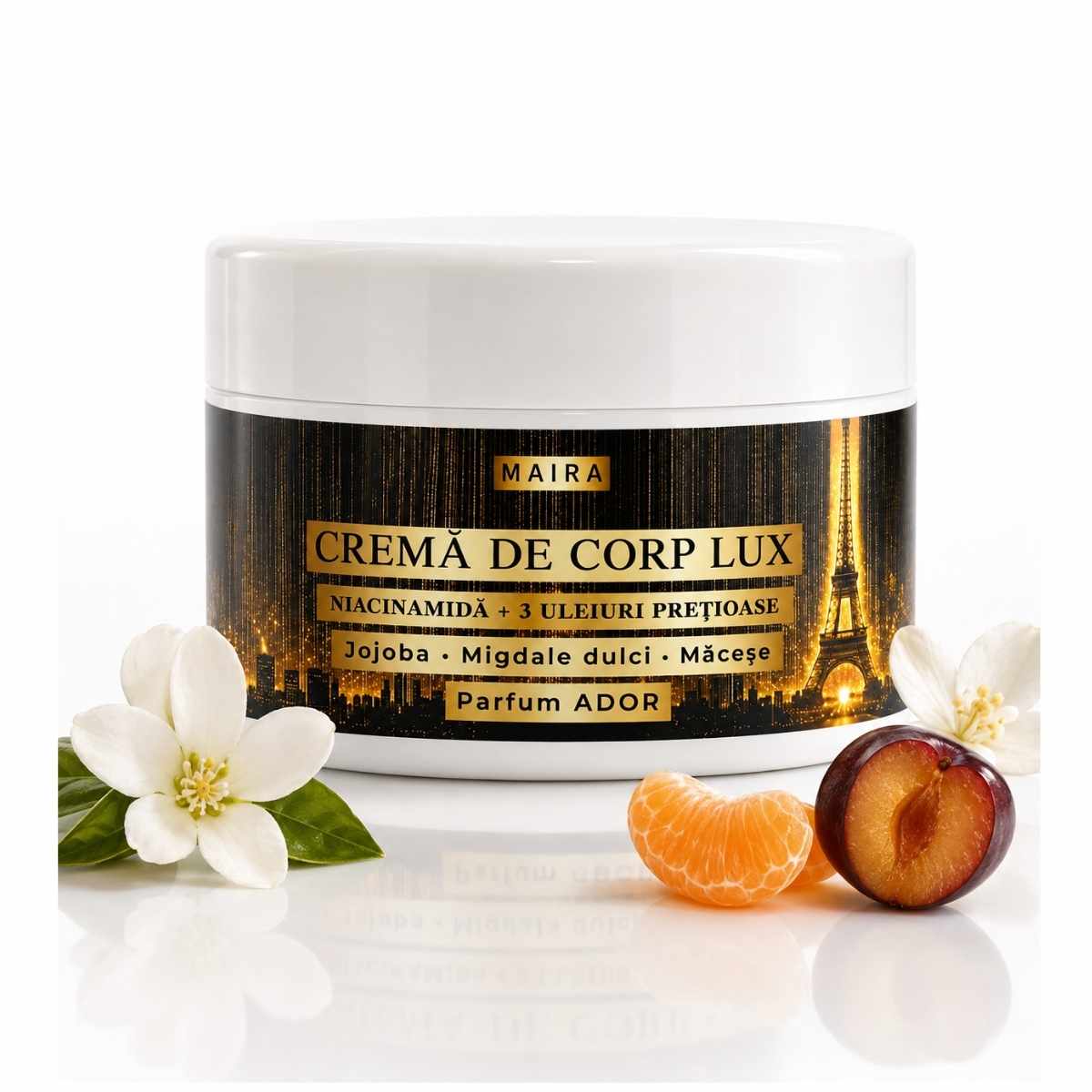 crema-de-corp-lux-niacinamide-ador-hidratanta-200g Cremă de corp Lux cu Niacinamide pentru hidratarea pielii, varianta Ador, recipient 200 g.