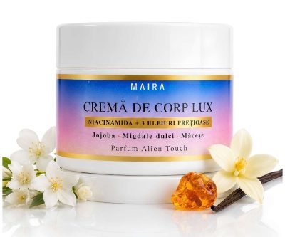 Cremă de corp Lux cu Niacinamide pentru piele fină, varianta Alien Touch, recipient 200 g.