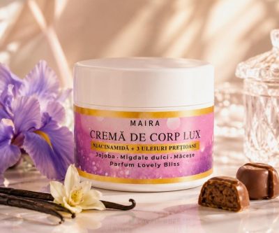Cremă de corp Lux cu Niacinamide pentru hidratarea pielii, varianta Lovely Bliss, recipient 200 g.
