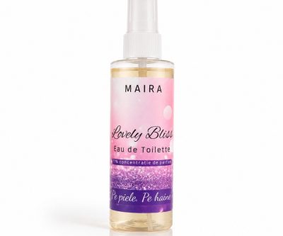 Eau de Toilette Lovely Bliss 100 ml, parfum floral vanilat pentru femei, cu note de iris și vanilie