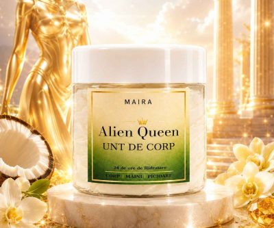 Unt de corp Alien Queen MAIRA hidratant cu unt de shea si migdale aroma iasomie si vanilie