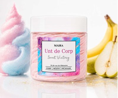 Unt de corp Fae cu bubblegum, banană, pară, mosc și vanilie – cremă hidratantă naturală 100g