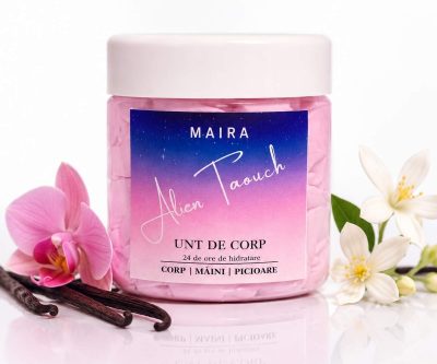 unt de corp hidratant cu unt de shea ulei de migdale vitamina e si parfum floral chihlimbar
