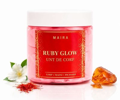 Unt de corp cu hidratare intensă și parfum sofisticat de șofran, ambră și iasomie, persistent