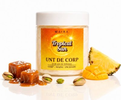 Unt de corp luxos cu hidratare intensă și parfum de fistic, vanilie și caramel.
