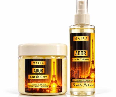 Set Ador MAIRA fără ambalaj cu unt de corp și Eau de Toilette