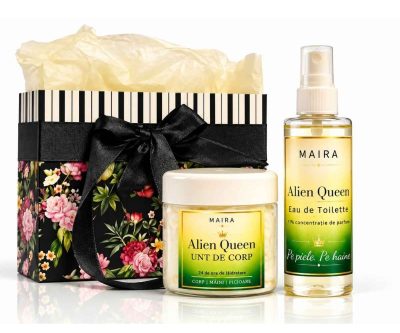 Set Cadou Alien Queen MAIRA cu unt de corp și Eau de Toilette