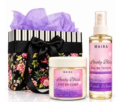 Set Lovely Bliss MAIRA în pungă cadou cu hârtie de mătase